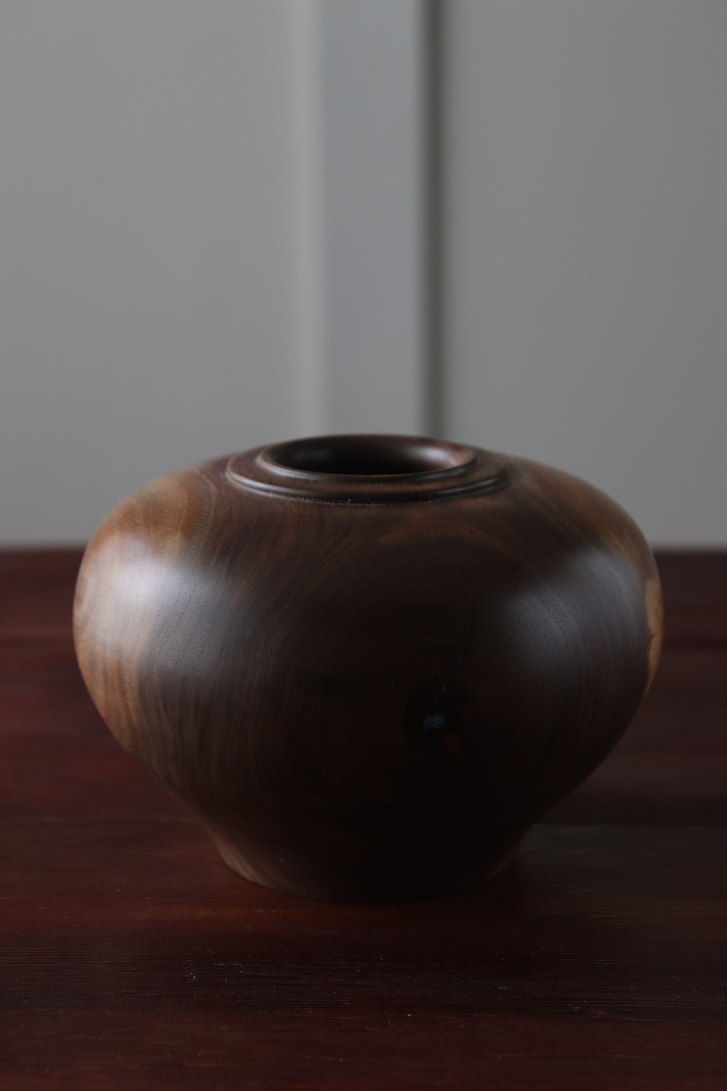 Hand-Turned Walnut Hollow Form Vessel