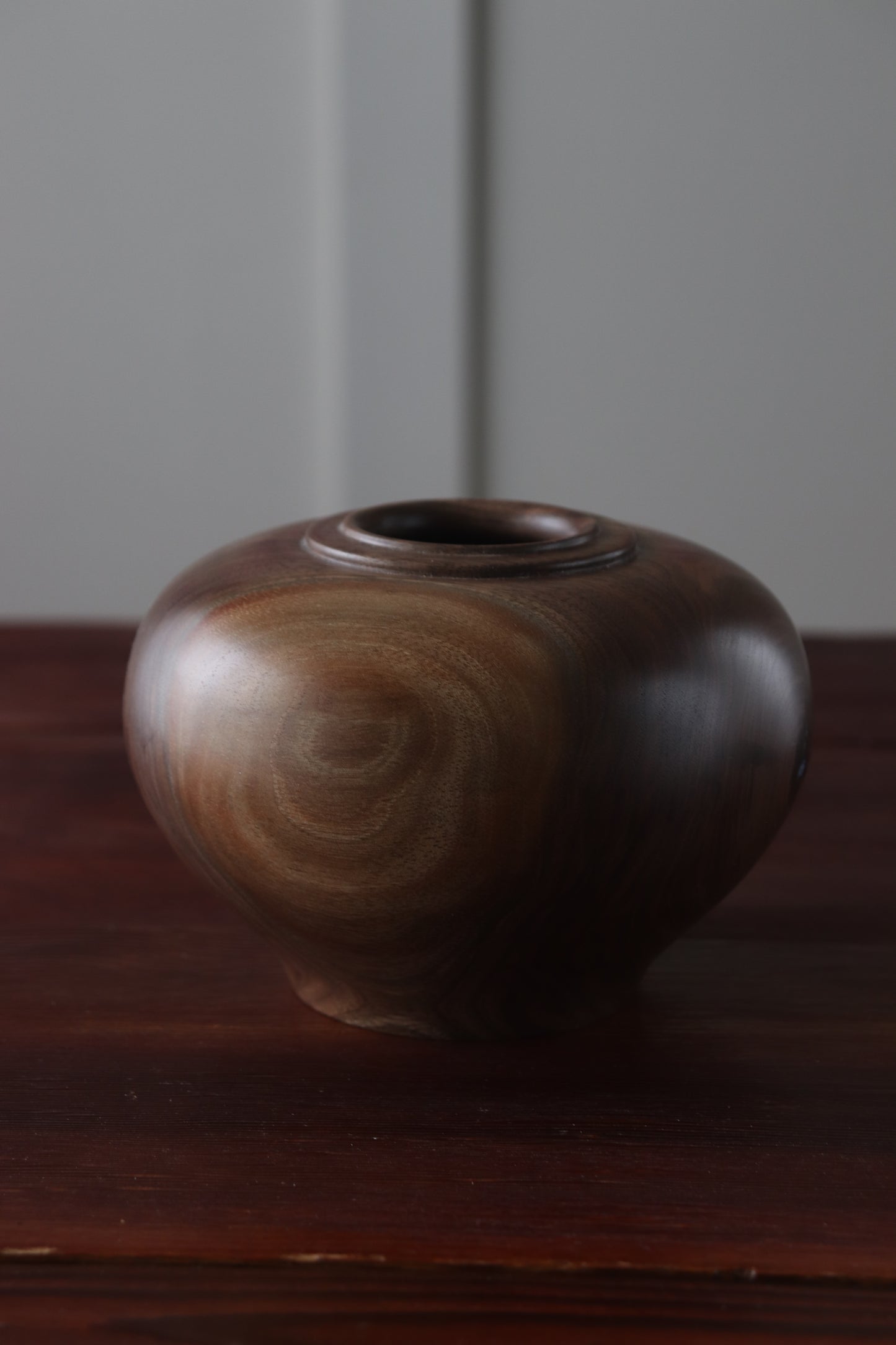 Hand-Turned Walnut Hollow Form Vessel