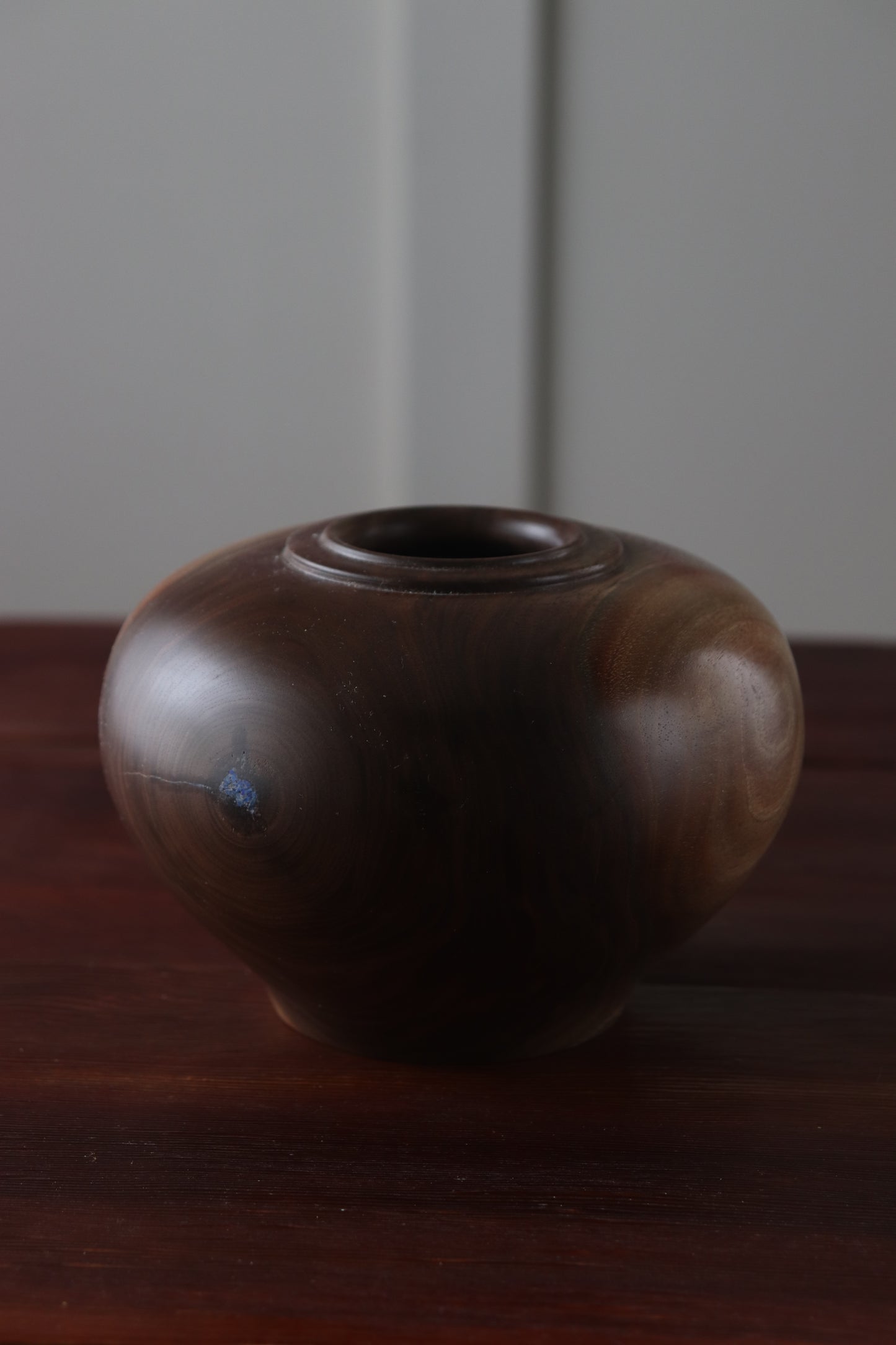 Hand-Turned Walnut Hollow Form Vessel