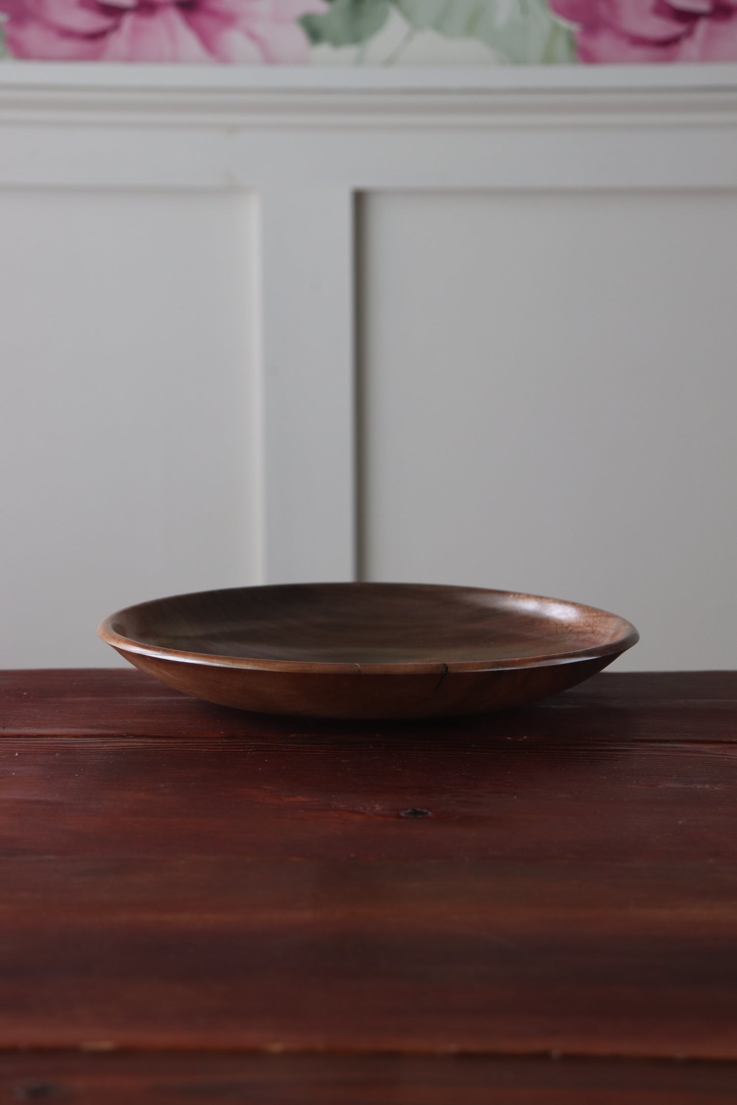 Handturned Walnut Plate with Stunning Natural Grain